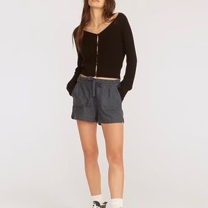 NWOT J CREW New seaside short linen blend